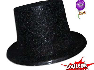 Chapeau haut-de-forme à paillettes brillantes - Atmosfêtes